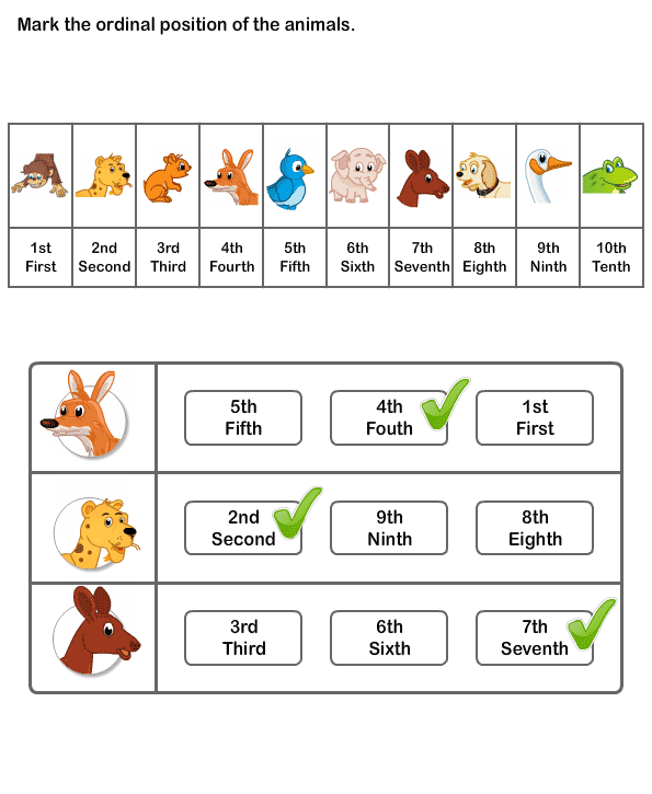 Printable Ordinal Number Worksheets | Kindergarten Worksheets To Learn